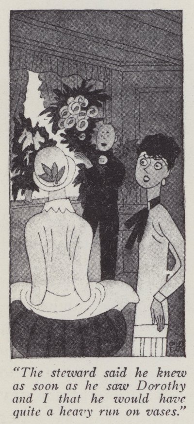 Kuvitus Gentlemen Prefer Blondes, Anita Loos (litho) tekijältä Ralph Barton