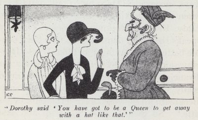 Kuvitus herrat mieluummin blondeista, Anita Loos (litho) tekijältä Ralph Barton