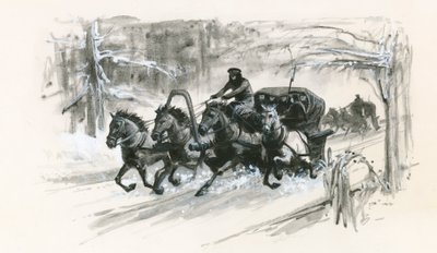 Dostojevski ja hänen vankitoverinsa pakattiin suljettuihin reihin pitkää matkaa varten Siperiaan. tekijältä Ralph Bruce