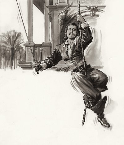Douglas Fairbanks (guassi paperille) tekijältä Ralph Bruce