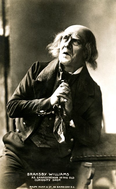 Bransby Williams 1870-1961, brittiläinen näyttelijä, 1900-luvun alku. tekijältä Ralph Dunn and Co.