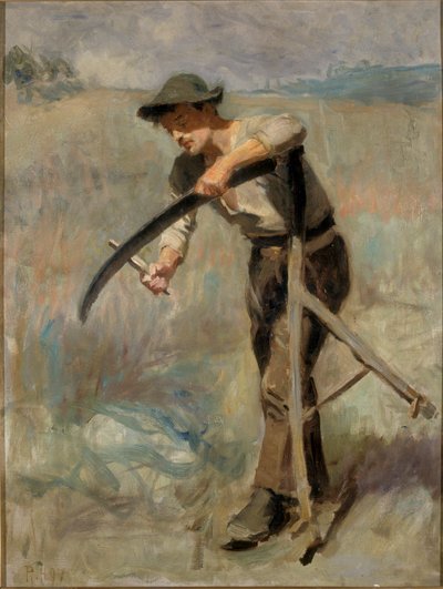Viikateen teroitus, 1897 tekijältä Ralph Hedley