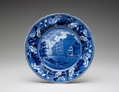 Lauta, c. 1831-1832 (lyijylasitettu keramiikka siirtopainatuksella) tekijältä Ralph Stevenson