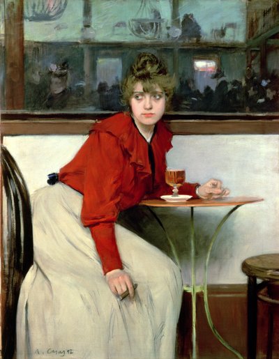 Chica baarissa tekijältä Ramon Casas i Carbo