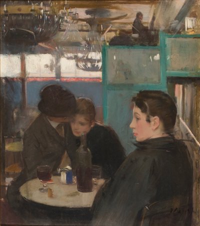 Moulin de la Galetten sisätilat tekijältä Ramon Casas i Carbo