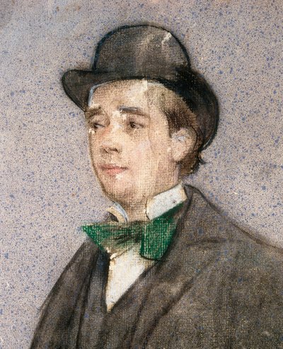 Adria Gualin (1872-1943) muotokuva espanjalainen näytelmäkirjailija tekijältä Ramon Casas i Carbo