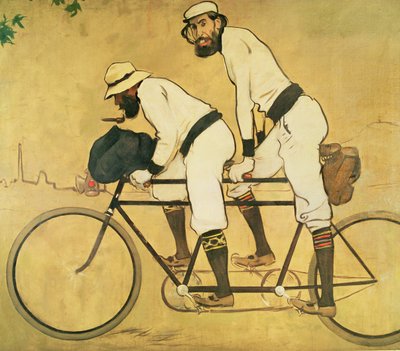 Casasin omakuva Pere Romeun kanssa tandemissa tekijältä Ramon Casas i Carbo