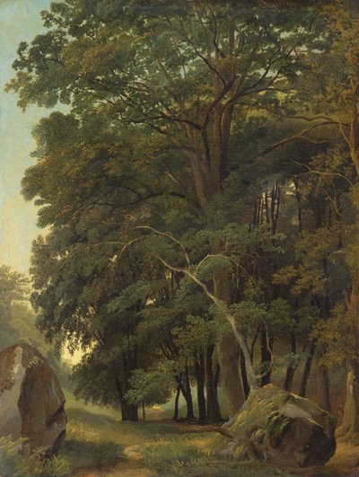 Metsäinen maisema tekijältä Ramsay Richard Reinagle