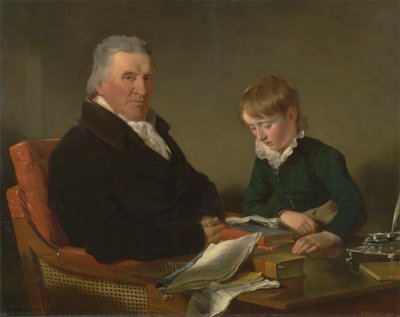 Francis Noel Clarke Mundy ja hänen pojanpoikansa William Mundy tekijältä Ramsay Richard Reinagle