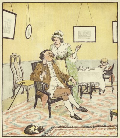 John Gilpin (väri litho) tekijältä Randolph Caldecott