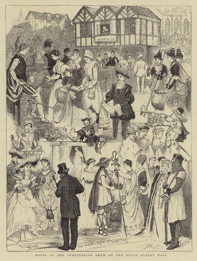 Muistiinpanot Shakespearean Showssa Royal Albert Hallissa tekijältä Randolph Caldecott