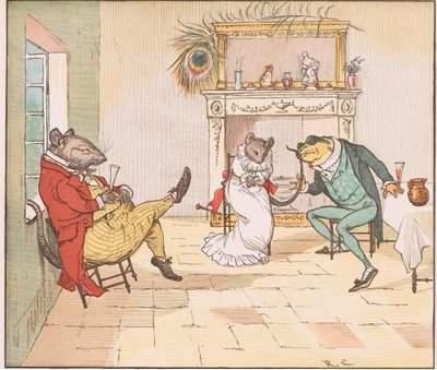 Rukoile, herra sammakko, annatko meille laulun tekijältä Randolph Caldecott