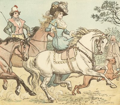 Ratsasta kukkohevosella Banbury Crossiin tekijältä Randolph Caldecott