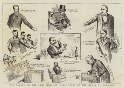 Debate on the Arms (Irlanti) Bill, muistiinpanot alahuoneessa tekijältä Randolph Caldecott