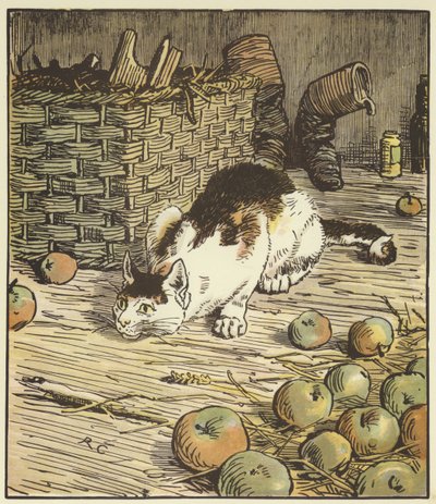 Talo, jonka Jack rakensi (väri litho) tekijältä Randolph Caldecott