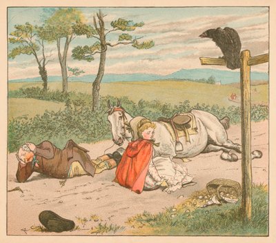Tamma mursi polvensa ja maanviljelijä kruununsa, c1885, 1934. tekijältä Randolph Caldecott