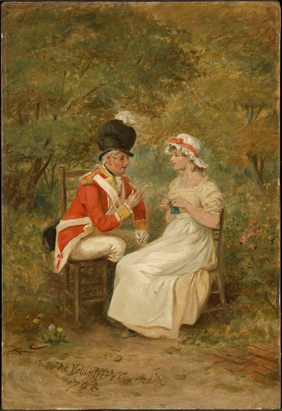 Vapaaehtoisen kosinta, 1798 tekijältä Randolph Caldecott