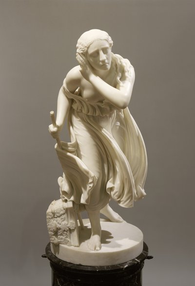 Nydia, Pompejin sokea kukkatyttö, n. 1888 (marmori) tekijältä Randolph Rogers