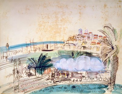 Antibes, rautatie tekijältä Raoul Dufy
