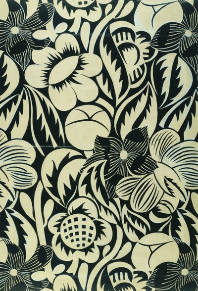 Mustat ja valkoiset kukat; Les Fleurs Noires et Blanches (Mustat ja valkoiset kukat) tekijältä Raoul Dufy