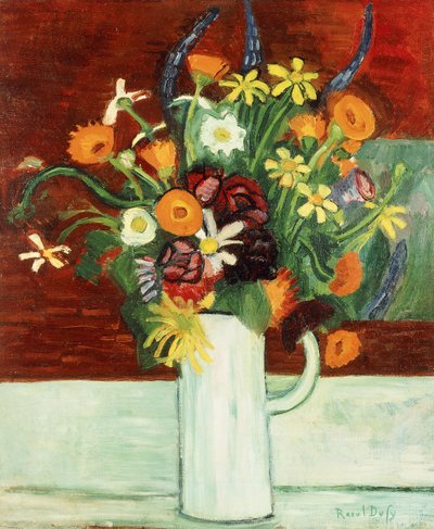 Kukkakimppu maljakossa; Bouquet de Fleurs dans un Vase (Kukkakimppu maljakossa) tekijältä Raoul Dufy