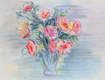 Kukkakimppu maljakossa tekijältä Raoul Dufy