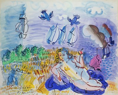 Ceres meren rannalla tekijältä Raoul Dufy