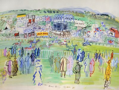 Epsom, The Racecourse tekijältä Raoul Dufy