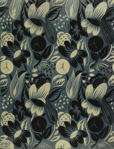 Kukkia sinisellä pohjalla; Fleurs sur Fond Bleu tekijältä Raoul Dufy