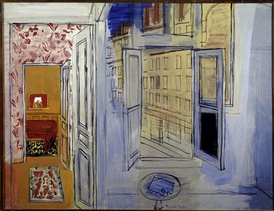 Impasse Guelma -työpaja (öljy kankaalle) tekijältä Raoul Dufy