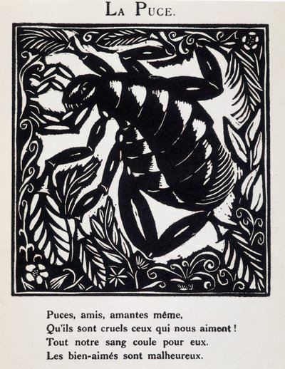 La puce - teoksessa "Le Bestiaire ou cortege d