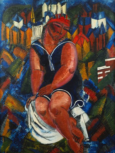Suuri nainen kylpylässä; Le Grande Baigneuse tekijältä Raoul Dufy
