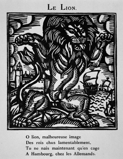 Leijona - teoksessa "Le Bestiaire ou cortège d