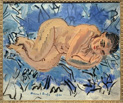 Nainen alasti. Raoul Dufyn (1877-1953) maalaus, öljy kankaalle. tekijältä Raoul Dufy
