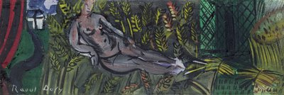 Nymfi makaa vehnän seassa (öljy kankaalle) tekijältä Raoul Dufy