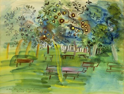Normandian hedelmätarha; Verger en Normandie tekijältä Raoul Dufy