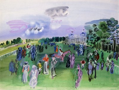 Chantillyn ravirata (guassi ja akvarelli) tekijältä Raoul Dufy