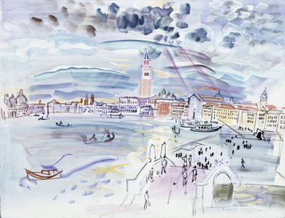 Riva degli Schiavoni, Venetsia tekijältä Raoul Dufy