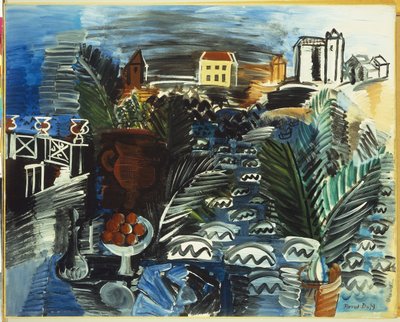 Asetelma meren rannalla tekijältä Raoul Dufy