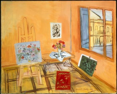 Studio kukkakimpun kanssa tekijältä Raoul Dufy