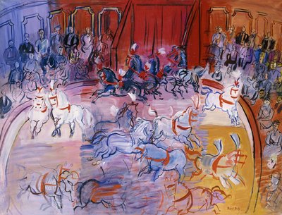 The Big Top, noin 1935 (öljy kankaalle). tekijältä Raoul Dufy