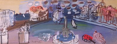 Aukion suihkulähde (guassi) tekijältä Raoul Dufy