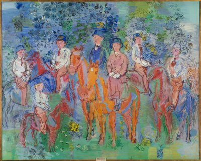 Ratsumiehet metsässä tekijältä Raoul Dufy