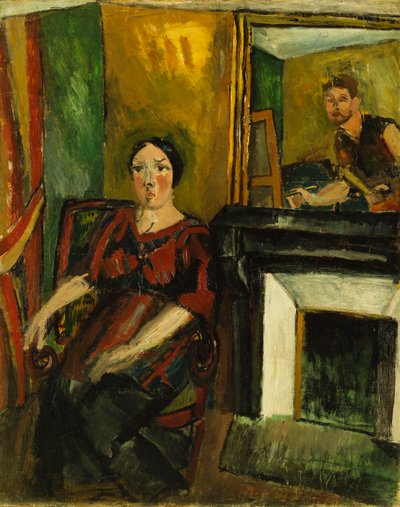 Taidemaalari ja hänen mallinsa; Le Peintre et son Modele (Taidemaalari ja hänen mallinsa) tekijältä Raoul Dufy
