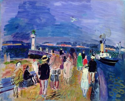 Honfleurin laituri tekijältä Raoul Dufy