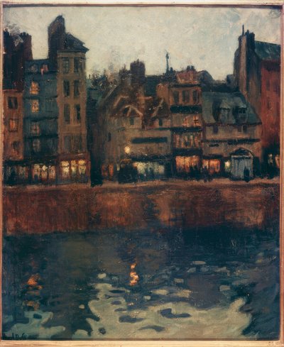 Le Havren satama iltahämärässä tekijältä Raoul Dufy