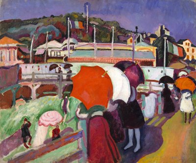 Kolme sateenvarjoa tekijältä Raoul Dufy