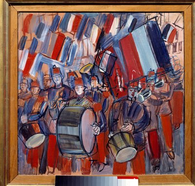 Bändi, 14. heinäkuuta, sotilasparaati tekijältä Raoul Dufy