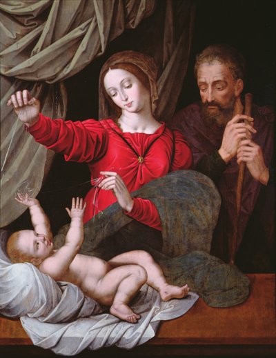 Loreton Madonna (kopio - alkuperäinen Musee Condessa, Chantillyssa, katso 71593) (paneeli) tekijältä after Raphael