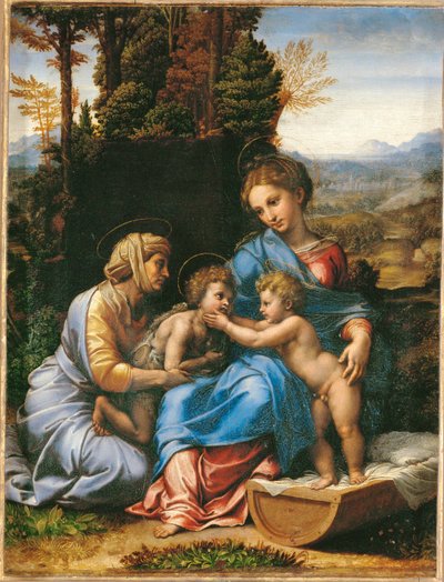 Pyhä perhe ... tekijältä Raphael (1483 1520)